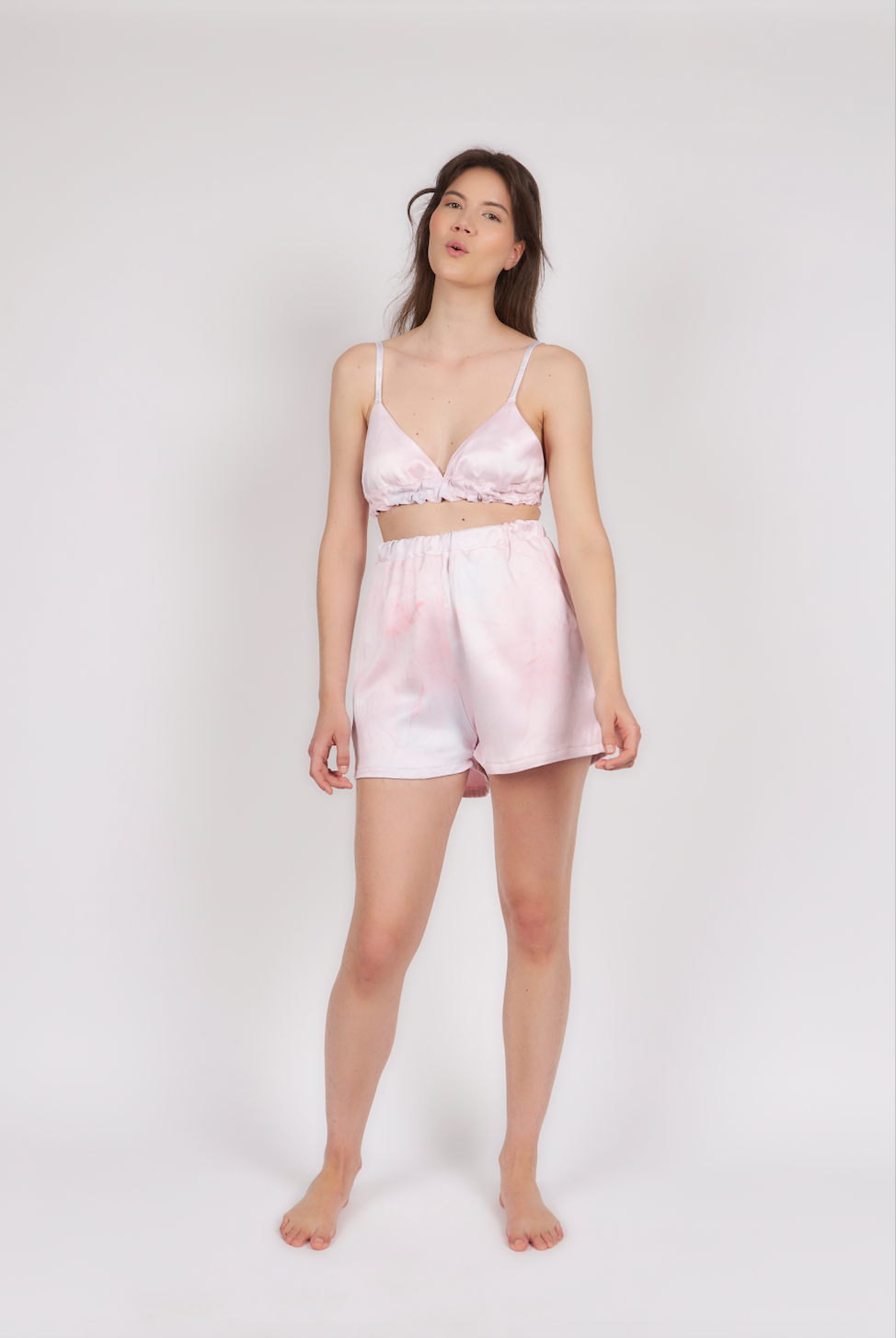 Ensemble en satin Tie & Die