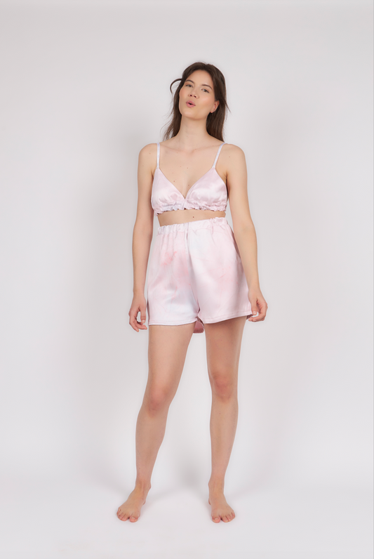 Ensemble en satin Tie & Die